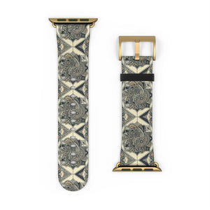 Chic Geometric Pattern Watch Band - Faux Leather - Dipaliz - Bands