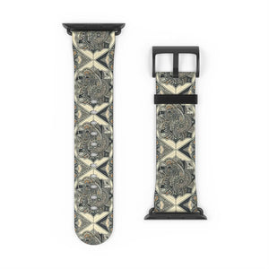 Chic Geometric Pattern Watch Band - Faux Leather - Dipaliz - Bands