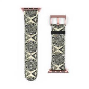 Watch Band - Geometric Pattern Faux Leather Style - Dipaliz - Bands