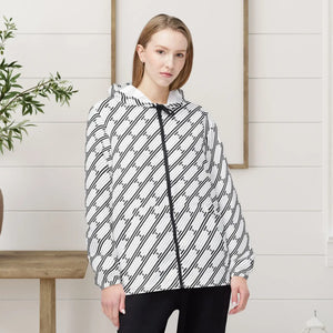 Stylish Geometric Windbreaker Jacket - Lightweight - Dipaliz - Windbreakers
