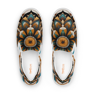 Bold Geometric Canvas Shoes - Women’s Slip on - Dipaliz - Sneakers