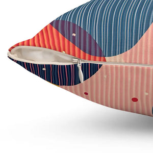 Home Decor - Vibrant Spun Polyester Square Pillow - Colorful - Dipaliz