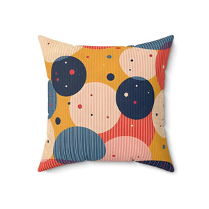 Home Decor - Vibrant Spun Polyester Square Pillow - Colorful - Dipaliz