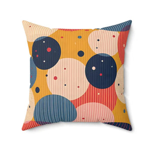 Home Decor - Vibrant Spun Polyester Square Pillow - Colorful - Dipaliz