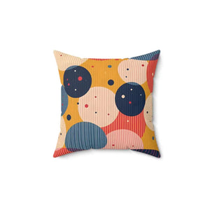 Vibrant Spun Polyester Square Pillow - Colorful Home Decor - Dipaliz - 14’’ × - Throw Pillows