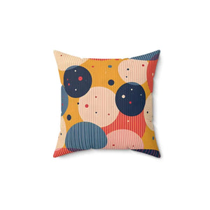 Home Decor - Vibrant Spun Polyester Square Pillow - Colorful - Dipaliz