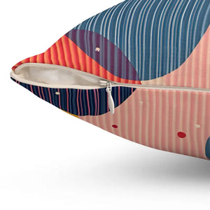 Home Decor - Vibrant Spun Polyester Square Pillow - Colorful - Dipaliz