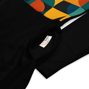 Geometric Print Long Sleeve Midi Dress - Confidence Boost - Dipaliz - Dresses