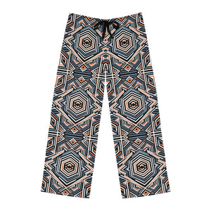 Geometric Print Men’s Pajama Pants - Stylish Loungewear for Relaxation - Pajamas