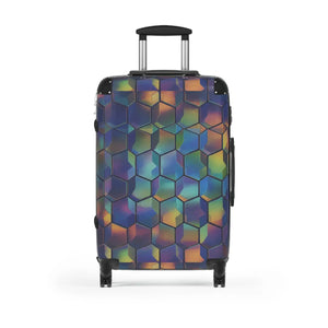 Iridescent Hexagon Travel Luggage - Telescopic Handle - Dipaliz - Suitcases