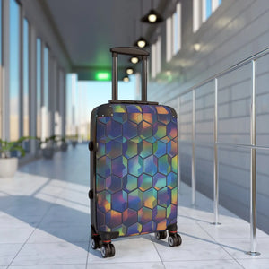 Iridescent Hexagon Travel Luggage - Telescopic Handle - Dipaliz - Suitcases