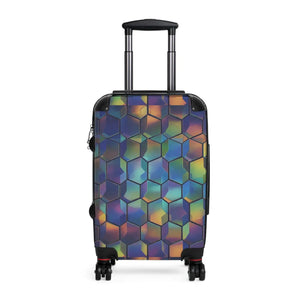 Iridescent Hexagon Travel Luggage - Telescopic Handle - Dipaliz - Suitcases