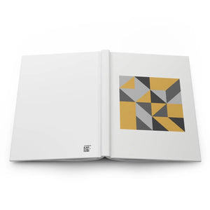 Modern Geometric Quilt Pattern Hardcover Journal - Dipaliz - Journals