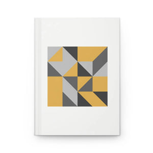 Modern Geometric Quilt Pattern Hardcover Journal - Dipaliz - Journals