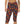 Geometric Retro Capri Leggings, Orange & Purple Aztec Print - s