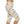 Geometric Rose Gold Capri Leggings – Blush Hexagon All-over Print - s