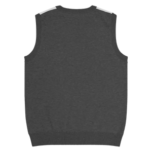 Geometric Scaled Pangolin Knit V-neck Vest - Dipaliz - Vests