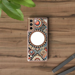 Vibrant Geometrical Abstract Phone Case - Clear Plastic - Dipaliz - Mobile Cases