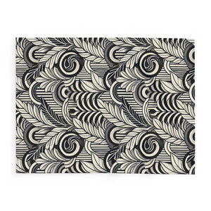 Arctic Fleece Blanket – Geometrical Leaves - Dipaliz - Blankets