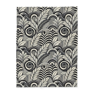 Arctic Fleece Blanket – Geometrical Leaves - Dipaliz - Blankets