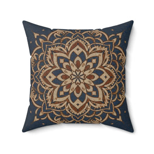 Geometrical Mandal Throw Pillow – Spun Polyester - Dipaliz - Pillows