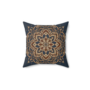 Geometrical Mandal Throw Pillow – Spun Polyester - Dipaliz - Pillows