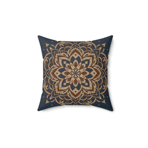 Geometrical Mandal Throw Pillow – Spun Polyester - Dipaliz - Pillows