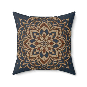 Geometrical Mandal Throw Pillow – Spun Polyester - Dipaliz - Pillows