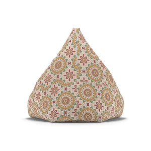 Geometrical Pattern Bean Bag Cover Durable Material Mandala - Dipaliz - Slipcovers