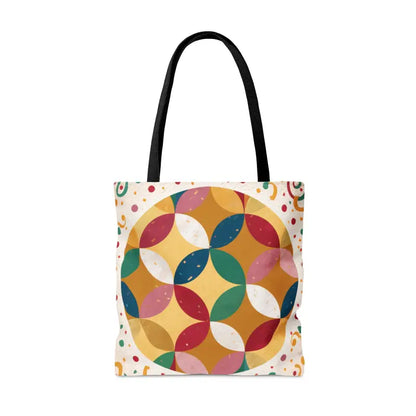 Versatile Geometrical Pattern Tote Bag in Three Sizes - Bags