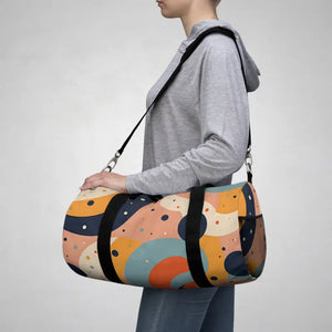 Lightweight Geometrical Duffel Bag for Stylish Journeys - Dipaliz - Small - Bags