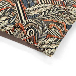 Luxury Cotton Pet Bed - Geometric Feather Design - Dipaliz - Beds
