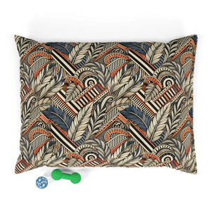 Luxury Cotton Pet Bed - Geometric Feather Design - Dipaliz - Beds