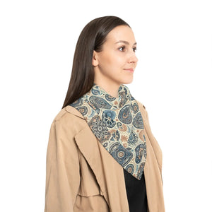 Vibrant Geometrical Pattern Poly Scarf - Chic Style - Dipaliz - Scarves & Shawls