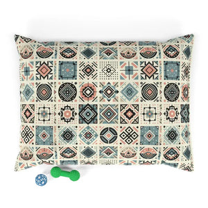 Geometric Cotton Pet Bed with Cozy Polyester Print by Dipaliz - Beds