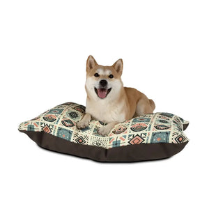 Geometric Cotton Pet Bed with Cozy Polyester Print by Dipaliz - 40’’ × 30’’ - Beds