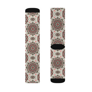 Stylish Geometrical Pattern Socks - Beige Comfort - Dipaliz
