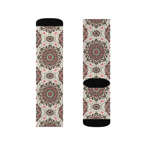 Stylish Geometrical Pattern Socks - Beige Comfort - Dipaliz