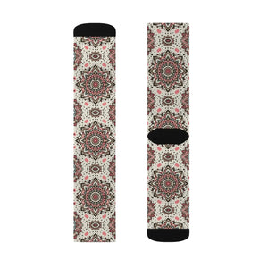 Stylish Geometrical Pattern Socks - Beige Comfort - Dipaliz