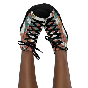 Modern Geometrical Canvas High Tops - Comfort Sneakers - Dipaliz