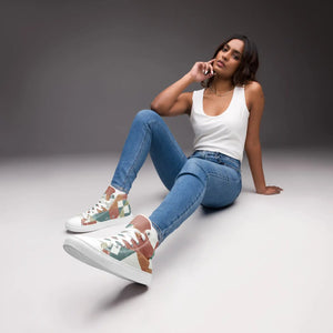 Modern Geometrical Canvas High Tops - Comfort Sneakers - Dipaliz