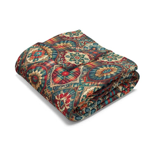 Vibrant Geometric Arctic Fleece Blankets - Dipaliz