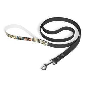 Geometrical Print Dog Leash - White Tpu Handle - Dipaliz - Standard Leashes