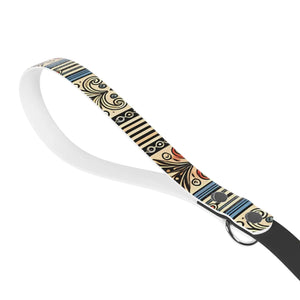 Geometrical Print Dog Leash - White Tpu Handle - Dipaliz - Standard Leashes