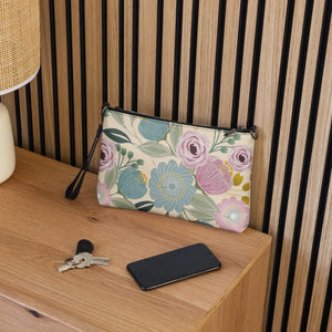 Floral Pastel Colors Crossbody Bag - Faux Leather - Dipaliz - Cross Body Bags