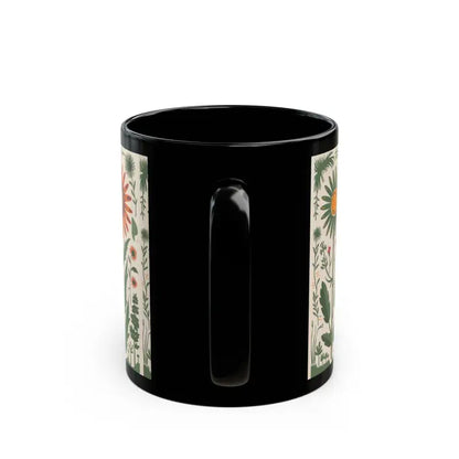 Sip in Style: Butterflies Black Ceramic Mug Magic