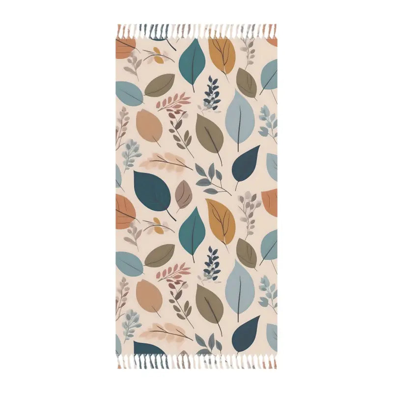 Get your Boho Beach Vibes with Leaves Pattern Cloth! - 38’’ × 81’’ / Polyester Home Decor