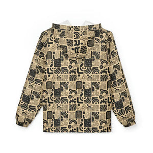 Monochrome Abstract Windbreaker - Lightweight Fashion Statement - Dipaliz - Windbreakers