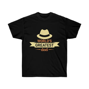 Ultra Cotton Tee - World’s Greatest Dad Father’s Day - Dipaliz - Black / s - T-shirts