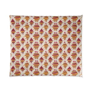 Orange Geometric Pattern Plush Softness Comforter - Dipaliz - Quilts & Comforters